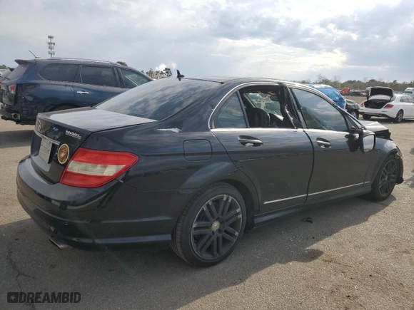 2009 Mercedes-Benz C-Class 3.0L Sport with VIN WDDGF54X19R064547, listed as a Copart auction lot 53272125 with 107,963 mi miles and Clean Title. Bid and sale history available at carsss.com. Image 3.