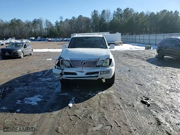 2007 Lexus LX 470 with VIN JTJHT00W474024199, listed as a Copart auction lot 87608145 with 433,631 mi miles and Salvage Title. Bid and sale history available at carsss.com. Image 12.