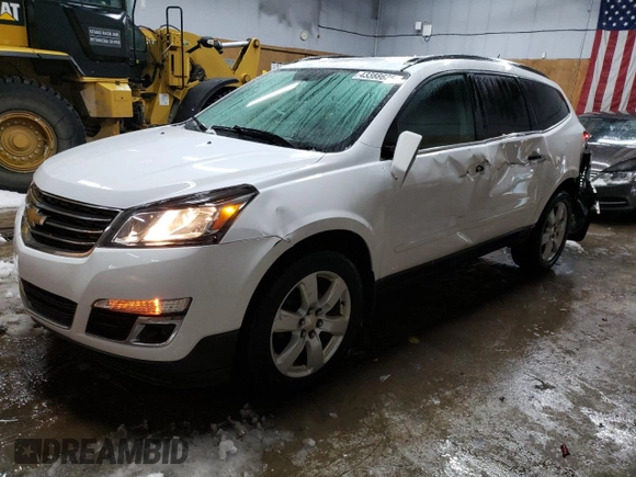 2017 Chevrolet Traverse LT with VIN 1GNKVGKD5HJ230052, listed as a Copart auction lot 43388625 with 122,633 mi miles and Clean Title. Bid and sale history available at DreamBid. Image 1.