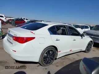 2017 Infiniti Q50 2.0t with VIN JN1CV7AR8HM680189, listed as a IAAI auction lot 41430923 with 84,341 mi miles. Bid and sale history available at carsss.com. Image 13.