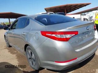 2012 Kia Optima Hybrid with VIN KNAGM4AD3C5033803, listed as a IAAI auction lot 42068386 with 115,442 mi miles. Bid and sale history available at carsss.com. Image 3.