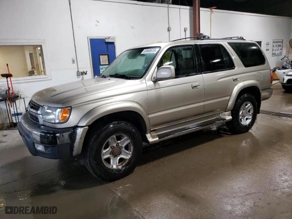 2001 Toyota 4Runner SR5 with VIN JT3HN86R110341809, listed as a Copart auction lot 50868615 with 267,874 mi miles and Clean Title. Bid and sale history available at carsss.com. Image 1.