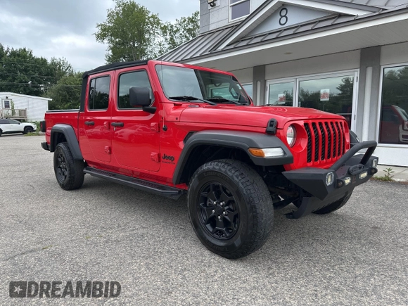 2020 Jeep Gladiator Sport S z VIN 1C6HJTAG7LL126346, wystawiony jako IAAI lot #42711702 z przebiegiem 147 263 mil mil oraz . Historia ofert i sprzedaży dostępna na DreamBid. Obrazek 1.
