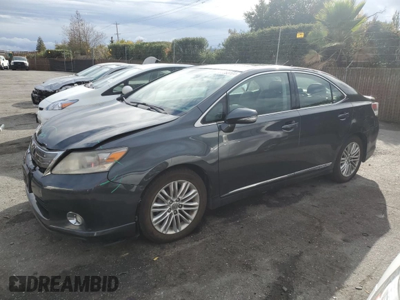 2010 Lexus HS 250h with VIN JTHBB1BA1A2024911, listed as a Copart auction lot 82253104 with 179,710 mi miles and Salvage Title. Bid and sale history available at DreamBid. Image 1.