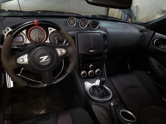 2014 Nissan 370Z Nismo with VIN JN1AZ4EHXEM633754, listed as a Copart auction lot 82035784 with 55,793 mi miles and Salvage Title. Bid and sale history available at DreamBid. Image 8.
