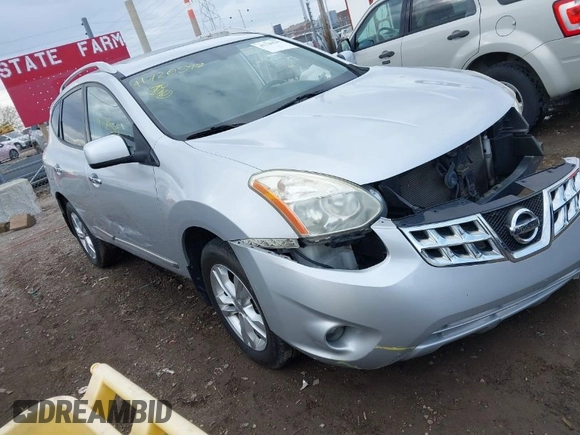 2013 Nissan Rogue S with VIN JN8AS5MV5DW129070, listed as a IAAI auction lot 41720597 with 99,892 mi miles and . Bid and sale history available at DreamBid. Image 1.