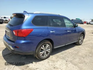 2019 Nissan Pathfinder S z VIN 5N1DR2MM9KC603901, wystawiony jako Copart lot #56871785 z przebiegiem 48 788 mil mil oraz Szkoda całkowita • Salvage title. Historia ofert i sprzedaży dostępna na DreamBid. Obrazek 3.