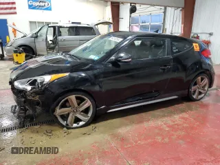 2013 Hyundai Veloster Turbo w/Black Int with VIN KMHTC6AE8DU137456, listed as a Copart auction lot 86293394 with 113,060 mi miles and Salvage Title. Bid and sale history available at carsss.com. Image 1.