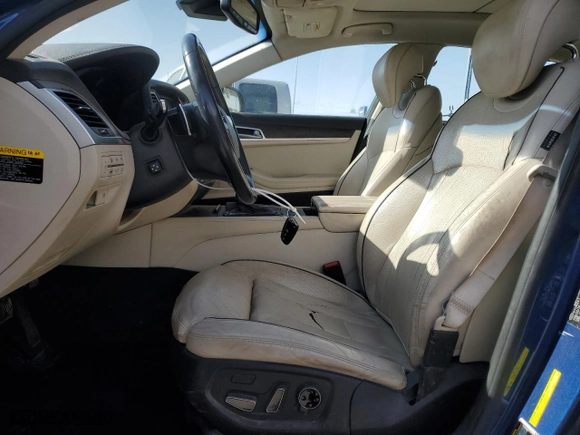 2015 Hyundai Genesis 5.0L with VIN KMHGN4JFXFU085128, listed as a Copart auction lot 51349885 with 189,475 mi miles and Salvage Title. Bid and sale history available at carsss.com. Image 7.