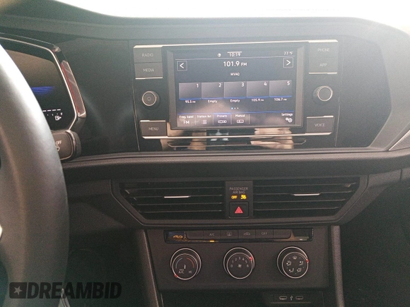 2024 Volkswagen Jetta S with VIN 3VW5M7BU5RM077151, listed as a IAAI auction lot 42796121 with 19,887 mi miles and . Bid and sale history available at DreamBid. Image 37.