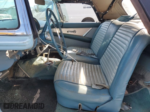 1958 Ford Thunderbird with VIN D7FH157160, listed as a Copart auction lot 80858054 with 16,024 mi miles and Salvage Title. Bid and sale history available at DreamBid. Image 7.