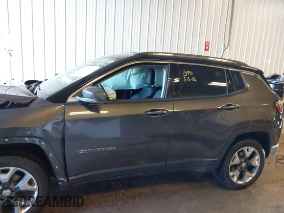 2020 Jeep Compass Limited with VIN 3C4NJDCB5LT100593, listed as a IAAI auction lot 41724046 with 35,581 mi miles and . Bid and sale history available at DreamBid. Image 15.