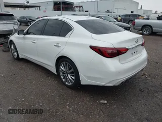 2024 Infiniti Q50 Luxe with VIN JN1EV7BP2RM600585, listed as a IAAI auction lot 41112238 with 5,016 mi miles and . Bid and sale history available at DreamBid. Image 3.