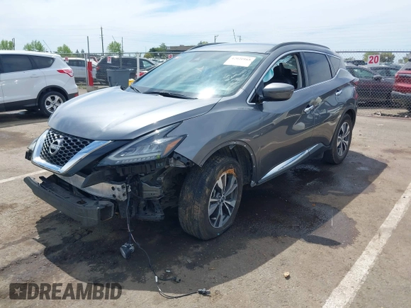 2023 Nissan Murano SV with VIN 5N1AZ2BJ0PC105430, listed as a IAAI auction lot 42020165 with 73,705 mi miles. Bid and sale history available at carsss.com. Image 18.
