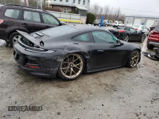 2023 Porsche 911 GT3 with VIN WP0AC2A94PS270884, listed as a Copart auction lot 80861614 with 43,830 mi miles and Salvage Title. Bid and sale history available at carsss.com. Image 3.