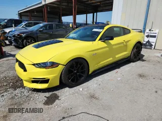 2021 Ford Mustang GT with VIN 1FA6P8CFXM5146523, listed as a Copart auction lot 57177845 with 30,856 mi miles and Salvage title. Bid and sale history available at DreamBid. Image 1.