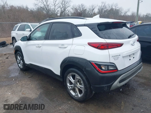 2023 Hyundai Kona SEL with VIN KM8K62AB6PU040648, listed as a IAAI auction lot 41363527 with Not Provided miles and . Bid and sale history available at DreamBid. Image 3.