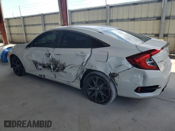 2020 Honda Civic Sedan Sport with VIN 2HGFC2F86LH533840, listed as a Copart auction lot 51040895 with 51,640 mi miles and Salvage Title. Bid and sale history available at carsss.com. Image 2.