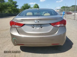 2013 Hyundai Elantra GLS with VIN 5NPDH4AE9DH444482, listed as a Copart auction lot 61846945 with 76,536 mi miles and Salvage title. Bid and sale history available at DreamBid. Image 6.