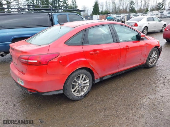 2016 Ford Focus SE with VIN 1FADP3F29GL268809, listed as a IAAI auction lot 41873067 with 135,593 mi miles. Bid and sale history available at carsss.com. Image 4.