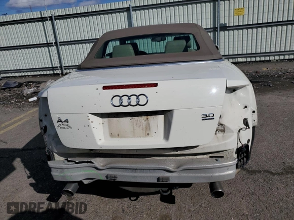 2004 Audi A4 3.0L with VIN WAUDT48H14K011915, listed as a Copart auction lot 45572975 with 128,648 mi miles and Salvage Title. Bid and sale history available at carsss.com. Image 6.