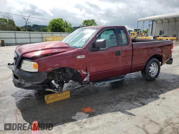 2006 Ford F-150 XL with VIN 1FTRF12276NB28418, listed as a Copart auction lot 58715645 with 161,447 mi miles and Salvage title. Bid and sale history available at DreamBid. Image 1.