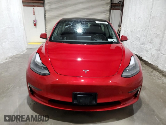 2022 Tesla Model 3 with VIN 5YJ3E1EA7NF372515, listed as a Copart auction lot 52853925 with 56,679 mi miles and Clean Title. Bid and sale history available at carsss.com. Image 5.