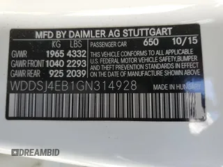2016 Mercedes-Benz CLA 250 with VIN WDDSJ4EB1GN314928, listed as a Copart auction lot 46309644 with 78,634 mi miles and . Bid and sale history available at DreamBid. Image 13.