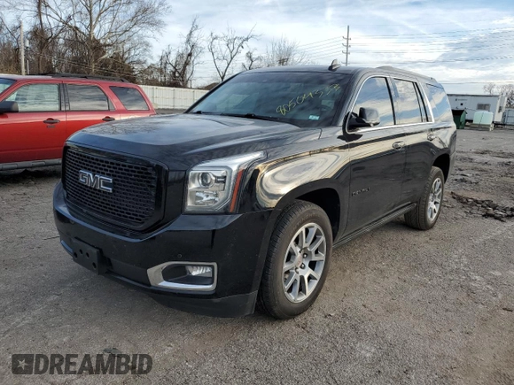 2016 GMC Yukon Denali with VIN 1GKS2CKJ1GR354386, listed as a Copart auction lot 80504333 with 118,258 mi miles and Salvage Title. Bid and sale history available at carsss.com. Image 1.