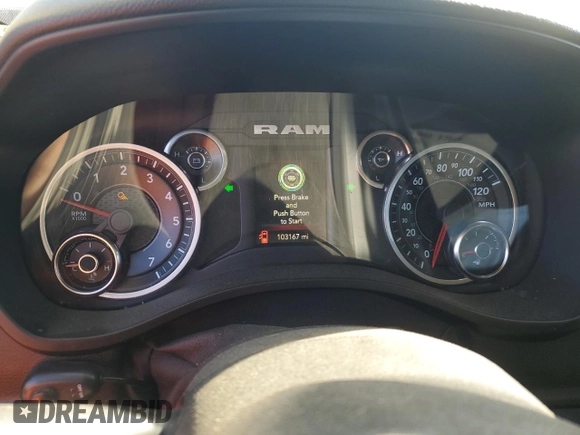2020 Ram 1500 Big Horn с VIN 1C6SRFFT1LN332286, выставлен на аукционе Copart как лот 45962685 с пробегом 103 167 миль миль и Списание • Salvage title. История ставок и продаж доступна на DreamBid. Изображение 9.