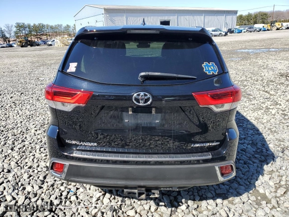 2017 Toyota Highlander Limited with VIN 5TDDZRFH7HS382772, listed as a Copart auction lot 49750105 with 113,907 mi miles and Salvage Title. Bid and sale history available at carsss.com. Image 6.