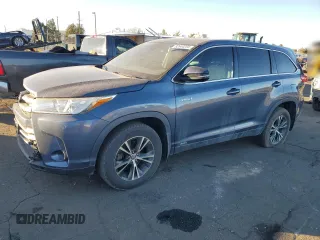 2019 Toyota Highlander Hybrid LE with VIN 5TDBGRFH5KS072916, listed as a Copart auction lot 82644204 with 107,025 mi miles and Salvage title. Bid and sale history available at DreamBid. Image 1.