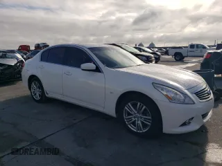 2015 Infiniti Q40 with VIN JN1CV6AR7FM521252, listed as a Copart auction lot 79917614 with 141,761 mi miles and Salvage Title. Bid and sale history available at carsss.com. Image 4.