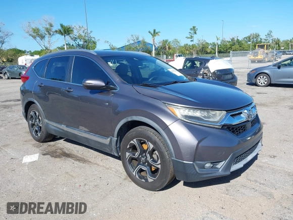 2017 Honda CR-V Touring with VIN 2HKRW1H91HH505686, listed as a IAAI auction lot 41805226 with 120,760 mi miles. Bid and sale history available at carsss.com. Image 1.