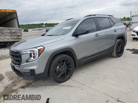 2024 GMC Terrain SLE with VIN 3GKALMEGXRL157645, listed as a Copart auction lot 55771085 with 24,016 mi miles and Salvage title. Bid and sale history available at DreamBid. Image 1.
