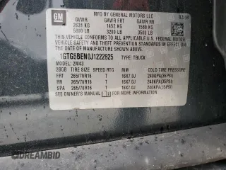 2018 GMC Canyon 2WD with VIN 1GTG5BEN0J1222825, listed as a Copart auction lot 78139874 with 104,503 mi miles and Salvage Title. Bid and sale history available at carsss.com. Image 12.