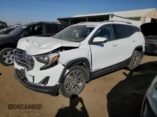 2019 GMC Terrain SLT with VIN 3GKALVEX4KL275802, listed as a Copart auction lot 72000084 with 53,450 mi miles and Clean Title. Bid and sale history available at carsss.com. Image 1.