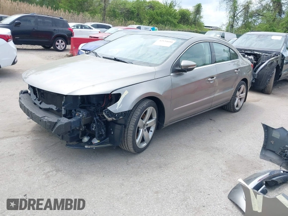 2012 Volkswagen CC Lux PZEV with VIN WVWHP7AN0CE552624, listed as a IAAI auction lot 42134600 with 122,543 mi miles. Bid and sale history available at carsss.com. Image 2.