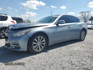2014 Infiniti Q50 Sport z VIN JN1BV7AP2EM690092, wystawiony jako Copart lot #56219165 z przebiegiem 80 942 mil mil oraz Nie do naprawy • Non repairable. Historia ofert i sprzedaży dostępna na DreamBid. Obrazek 1.