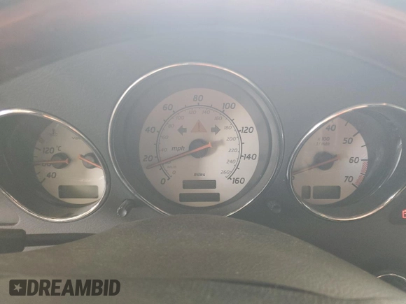 2002 Mercedes-Benz SLK 320 with VIN WDBKK65F42F264517, listed as a Copart auction lot 58785845 with Not provided miles and Salvage title. Bid and sale history available at DreamBid. Image 9.