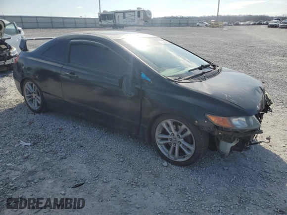 2008 Honda Civic Cpe Si with VIN 2HGFG215X8H702475, listed as a Copart auction lot 47208625 with 238,593 mi miles and Salvage Title. Bid and sale history available at carsss.com. Image 4.