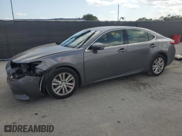 2015 Lexus ES with VIN JTHBK1GG2F2176765, listed as a Copart auction lot 54207485 with 106,281 mi miles and Salvage Title. Bid and sale history available at carsss.com. Image 1.