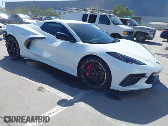 2021 Chevrolet Corvette 1LT with VIN 1G1YA3D49M5123036, listed as a IAAI auction lot 41681854 with 5,367 mi miles. Bid and sale history available at carsss.com. Image 1.