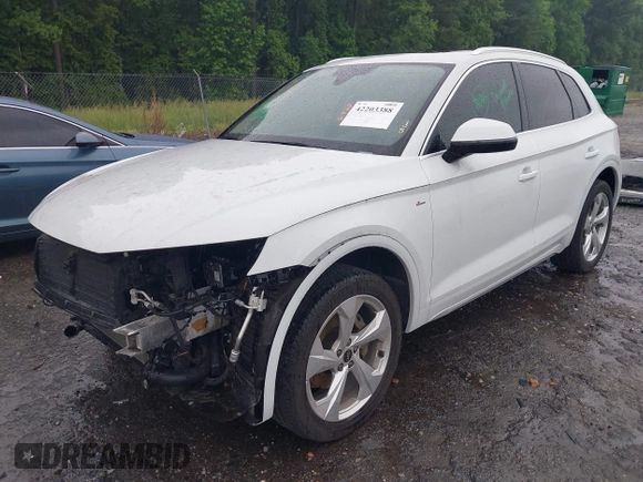 2023 Audi Q5 S line Premium Plus с VIN WA1EAAFY4P2073760, выставлен на аукционе IAAI как лот 42203388 с пробегом 30 601 миль миль и . История ставок и продаж доступна на DreamBid. Изображение 2.