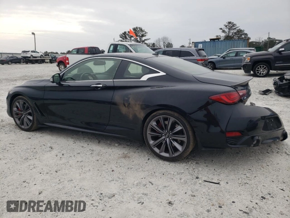 2022 Infiniti Q60 Red Sport 400 with VIN JN1FV7LL8NM680324, listed as a Copart auction lot 41792955 with 36,089 mi miles and Salvage title. Bid and sale history available at DreamBid. Image 2.