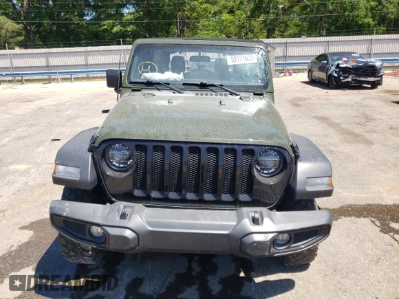 2021 Jeep Wrangler Unlimited Sport z VIN 1C4HJXDG3MW664439, wystawiony jako Copart lot #52171635 z przebiegiem Nie podano mil oraz Szkoda całkowita • Salvage title. Historia ofert i sprzedaży dostępna na DreamBid. Obrazek 5.
