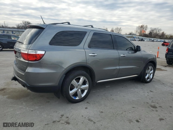 2013 Dodge Durango Citadel with VIN 1C4RDJEG0DC500705, listed as a Copart auction lot 84907274 with 185,300 mi miles and Clean Title. Bid and sale history available at carsss.com. Image 3.