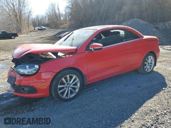 2015 Volkswagen Eos Komfort with VIN WVWBW8AH5FV004387, listed as a Copart auction lot 51046755 with 67,466 mi miles and Salvage Title. Bid and sale history available at DreamBid. Image 1.