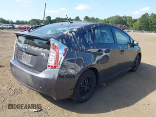 2013 Toyota Prius One with VIN JTDKN3DUXD5604950, listed as a IAAI auction lot 40307683 with 43,628 mi miles. Bid and sale history available at carsss.com. Image 4.