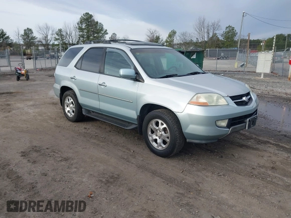 2002 Acura MDX Touring Pkg with VIN 2HNYD18652H531628, listed as a IAAI auction lot 41614740 with 290,881 mi miles. Bid and sale history available at carsss.com. Image 1.